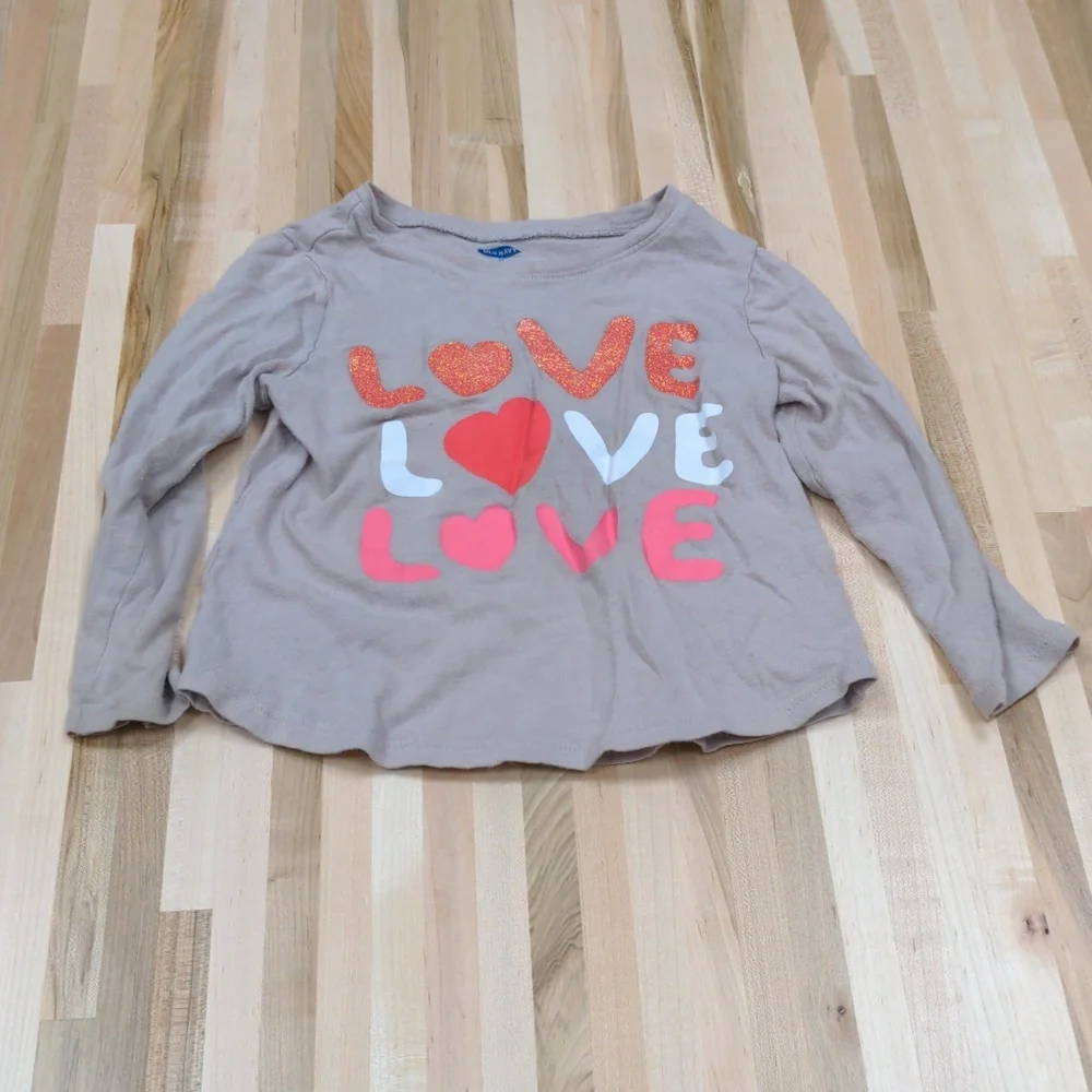 Old Navy Girls Love Shirt 3T